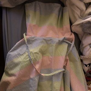 Strapless Striped Vineyard Vines Dress